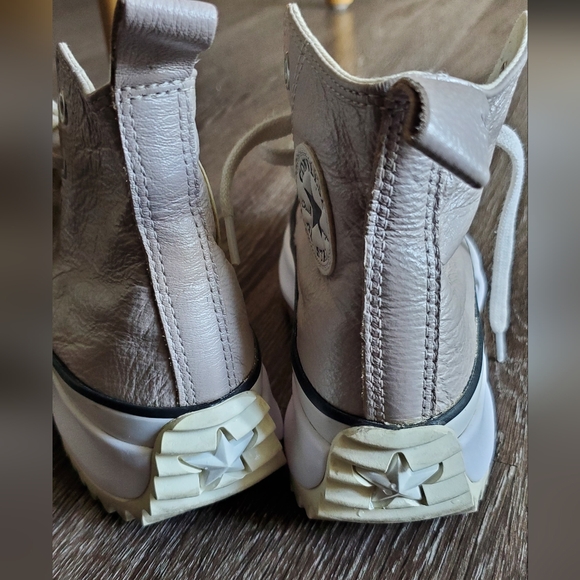 Converse Run Star Hike (Metallic Pink Smoke Leather Platform) - Picture 5 of 6